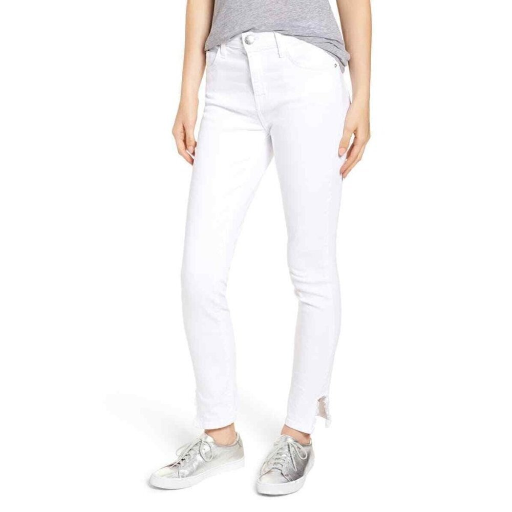 Current/Elliott Stiletto High Rise Frayed Hem Jean